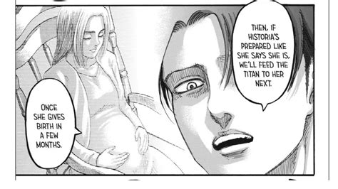 did eren and historia have a baby|why did historia get pregnant.